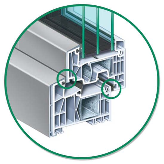 Dichtes Fenster EGE 88 AluClip Bild Dichtes Fenster EGE 88 AluClip Bild