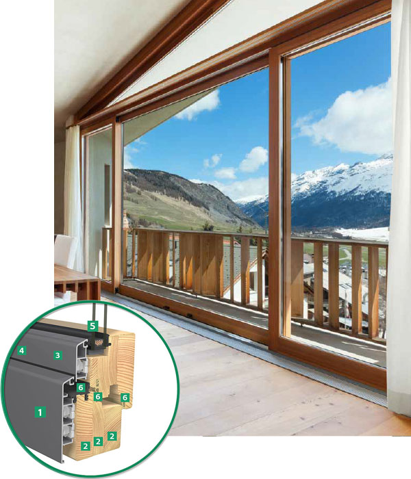 EGE Holz Alu 68 Fenster Detailbild EGE Holz Alu 68 Fenster Detailbild