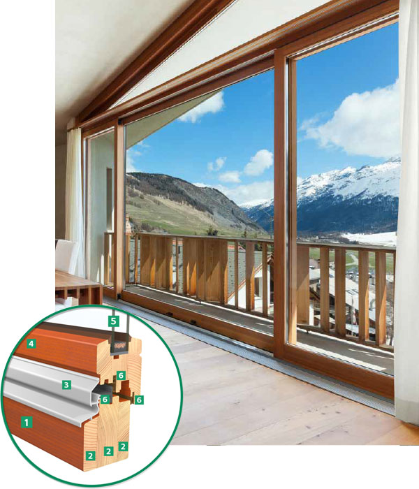 EGE IV 68 Holzfenster Detailbild EGE IV 68 Holzfenster Detailbild